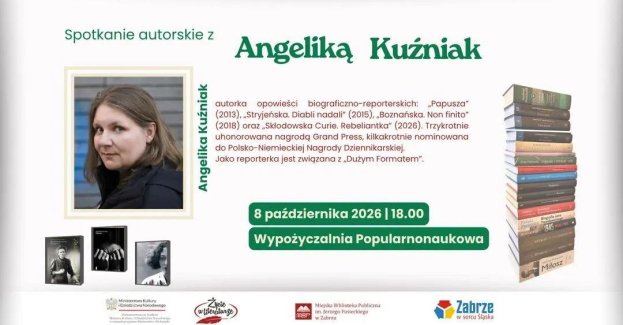 Spotkanie autorskie z Angeliką Kuźniak odbędzie się 8 października 2026 roku o godzinie 18.00 w Wypożyczalni Popularnonaukowej Miejskiej Biblioteki Publicznej w Zabrzu. Rozmowa będzie dotyczyć życia Marii Skłodowskiej-Curie i jej wizerunku, który wykracza poza szkolne podręczniki.